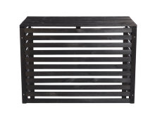 Varmepumpeskjuler træ sort